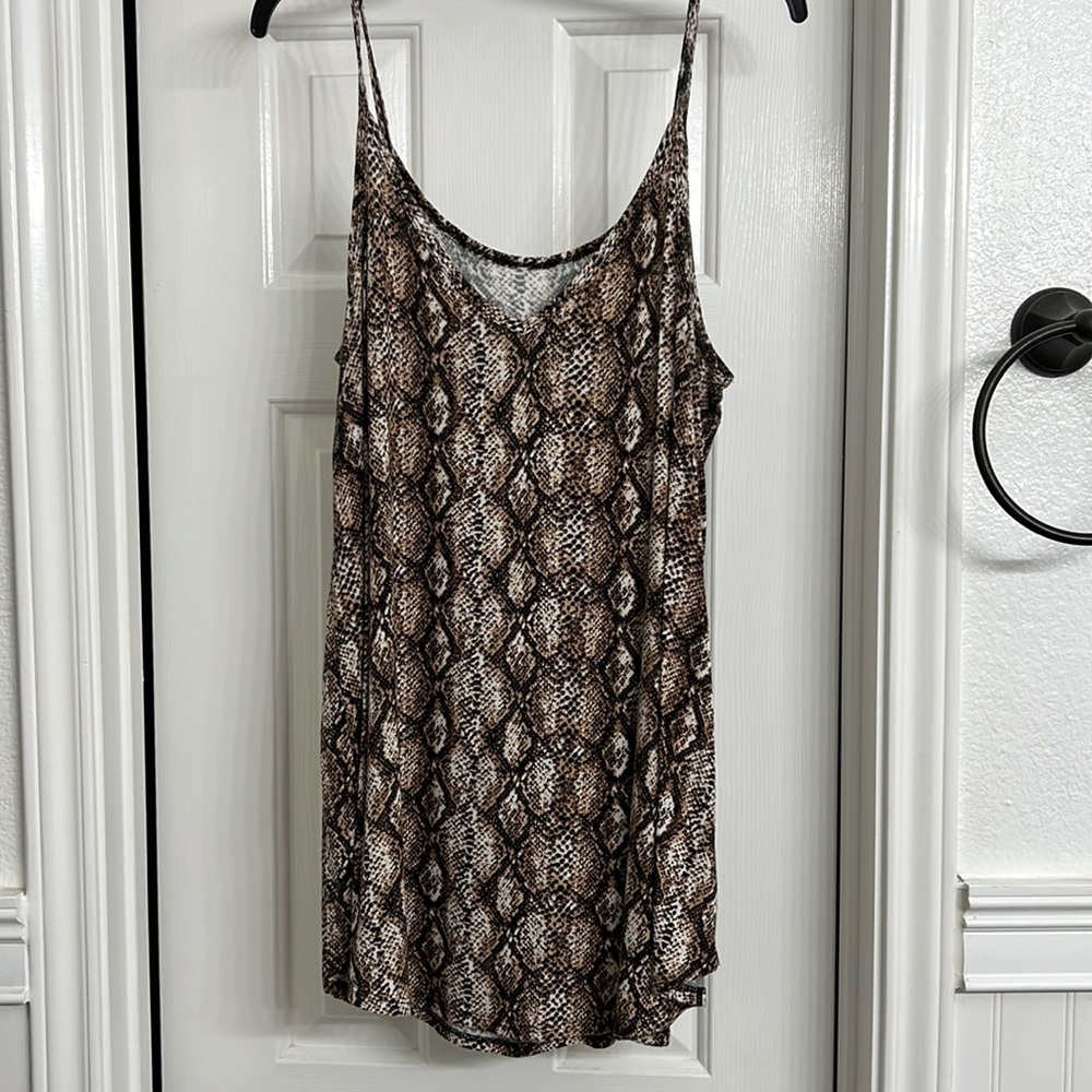 Zenana Snake Print Tank Top NWOT
